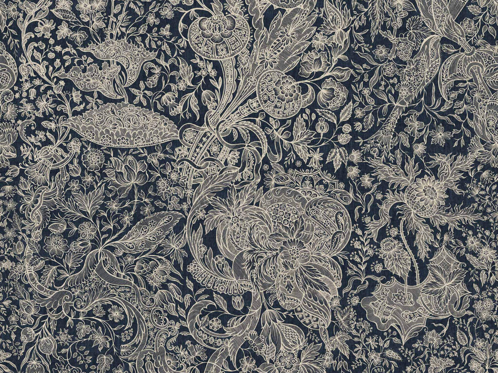 Mind The Gap Transylvanian Roots Sarkozi Embroidery Indigo - WP30027