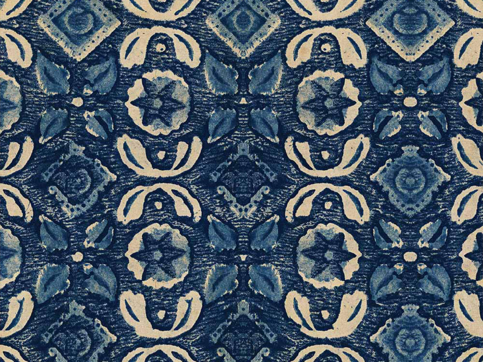 Mind The Gap Woodstock Varanasi Indigo - WP30099