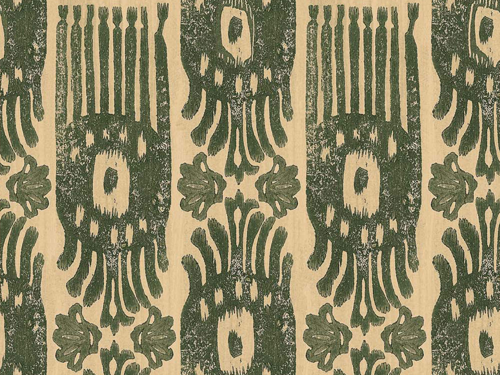 Mind The Gap The Curator's Cabinet Tribal Ikat Myrtle - WP30112