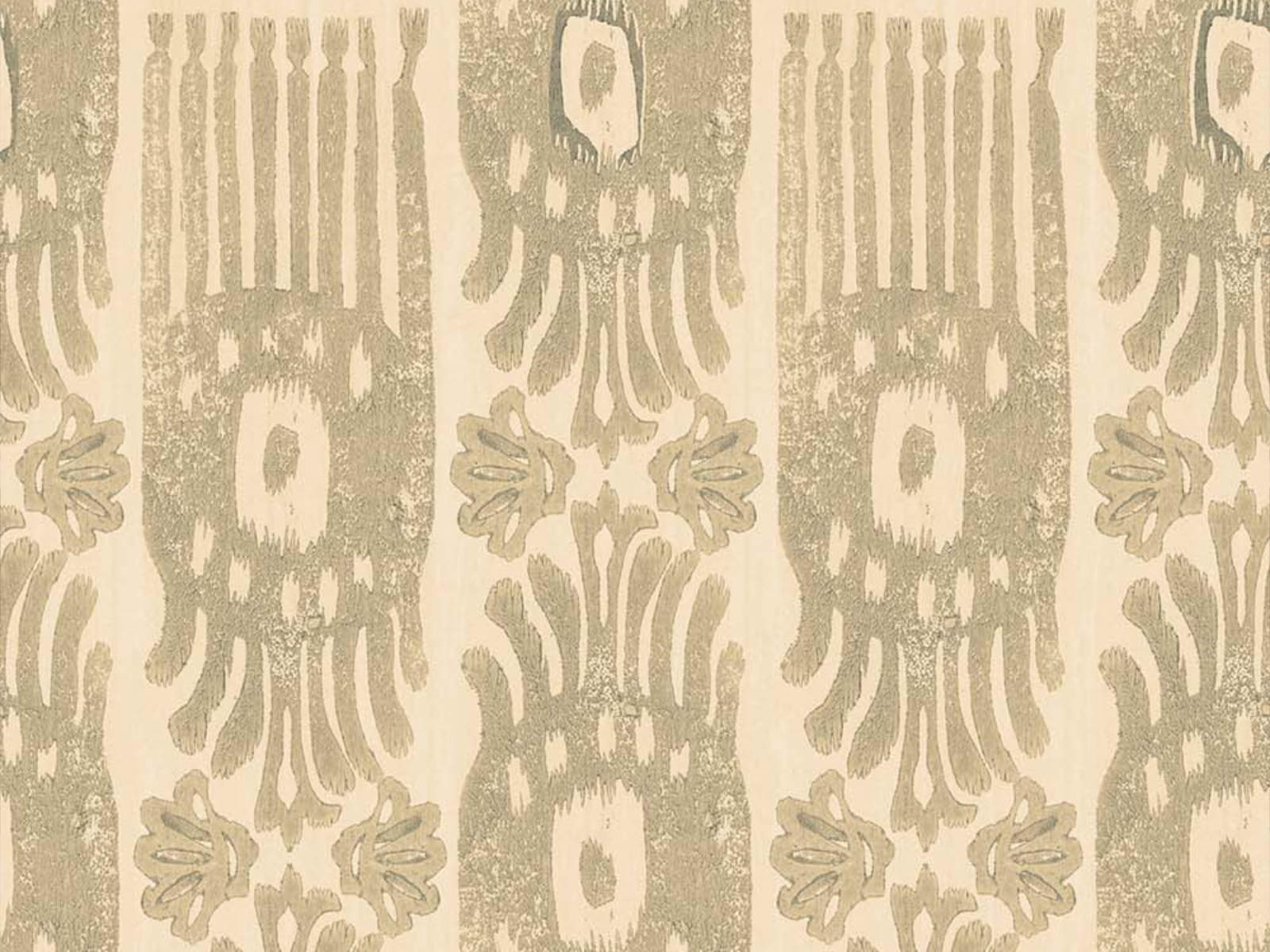 Mind The Gap The Curator's Cabinet Tribal Ikat Angora - WP30113