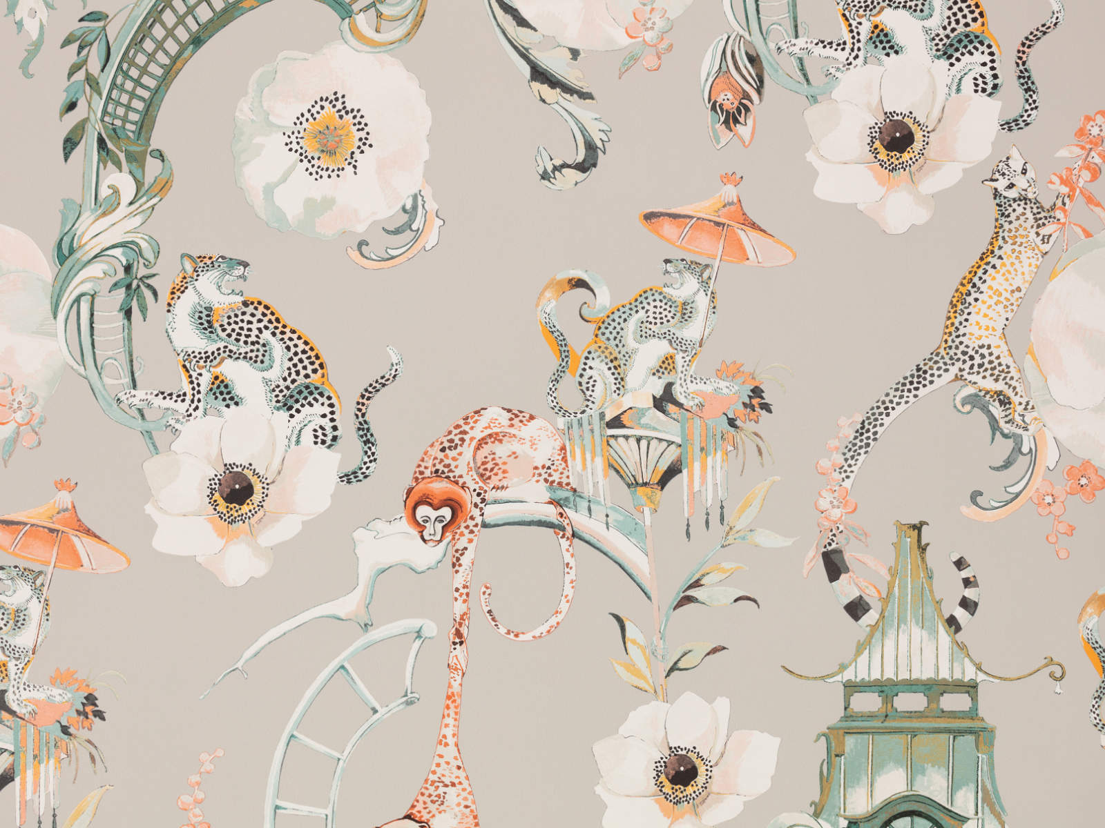 Romo x Temperley London Euphoria - Coral Island - W448/01