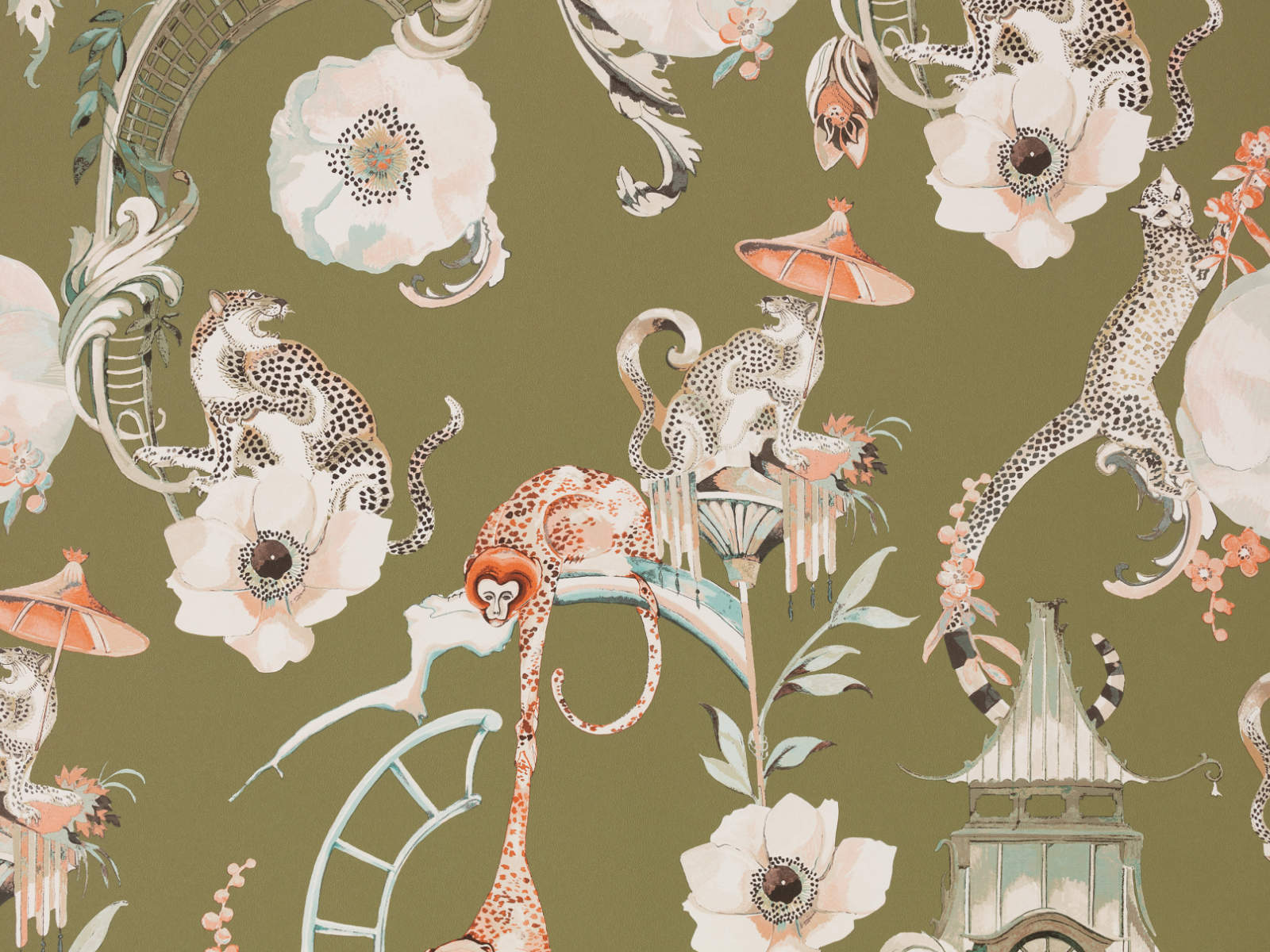 Romo x Temperley London Euphoria - Somerset Green - W448/04