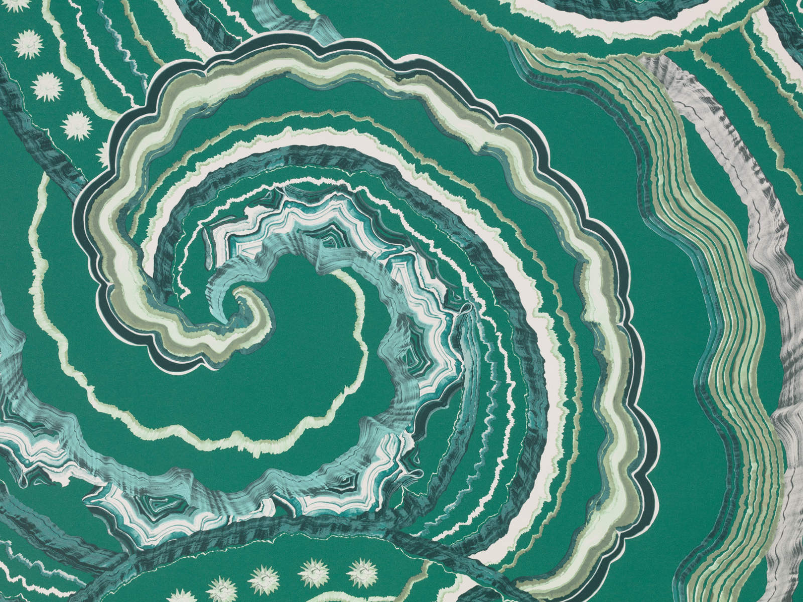 Romo x Temperley London Fantasia - Malachite - W449/05