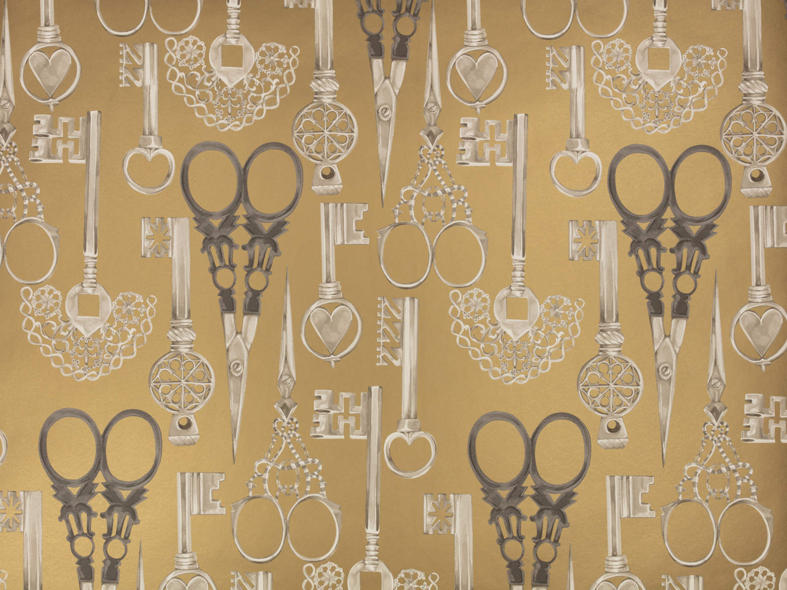 Romo x Temperley London Roxanne - Vintage Gold - W451/04