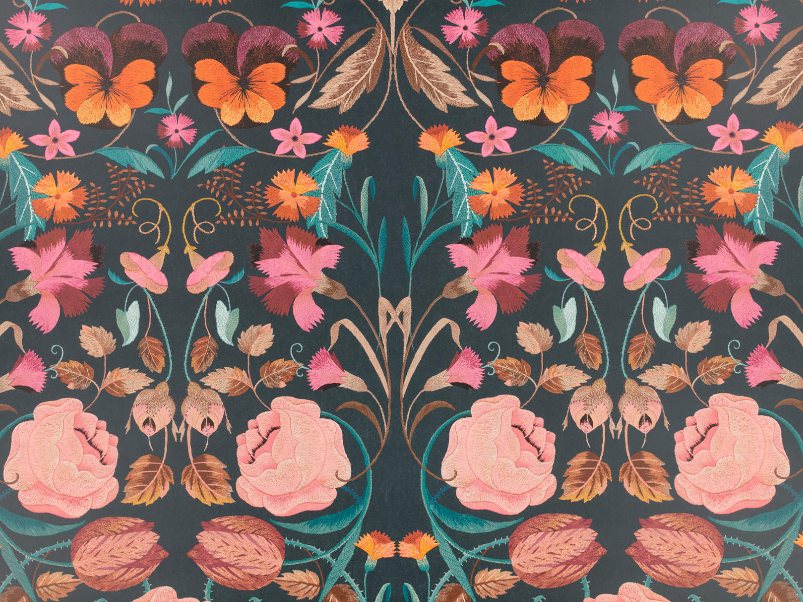 Romo x Temperley London Bonita Matte - Rosa - W456/02