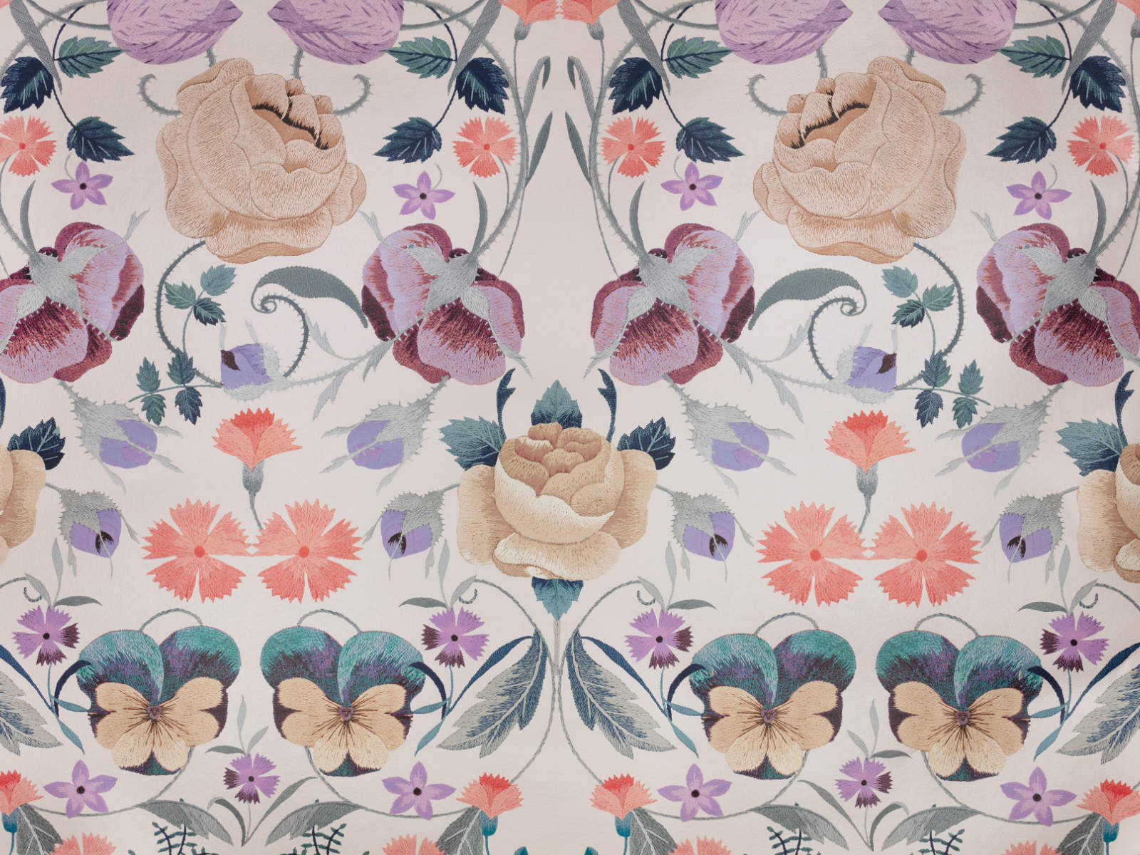 Romo x Temperley London Bonita Shimmer - Lilac Ash - W457/02