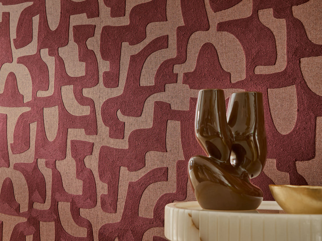 Zelf textiel muurbekleding op vlies behangen