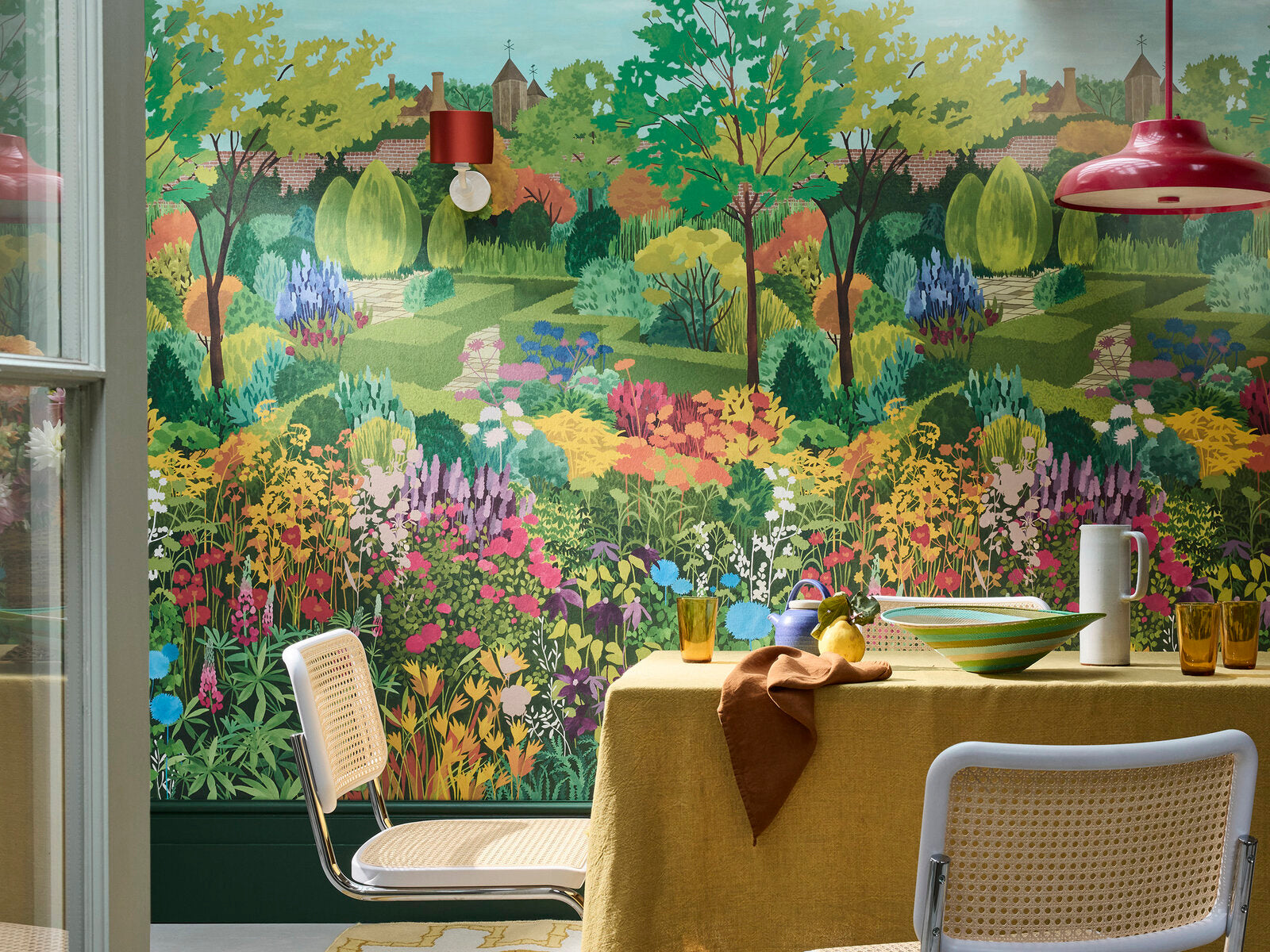 Little Greene In The Garden Castle Garden - Pale Lime