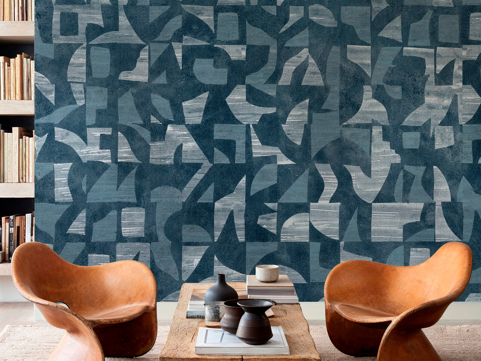 Coordonné Random Metallics II Woodblock - B00806