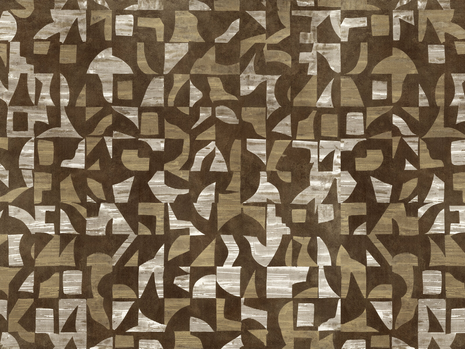 Coordonné Random Metallics II Woodblock - B00807