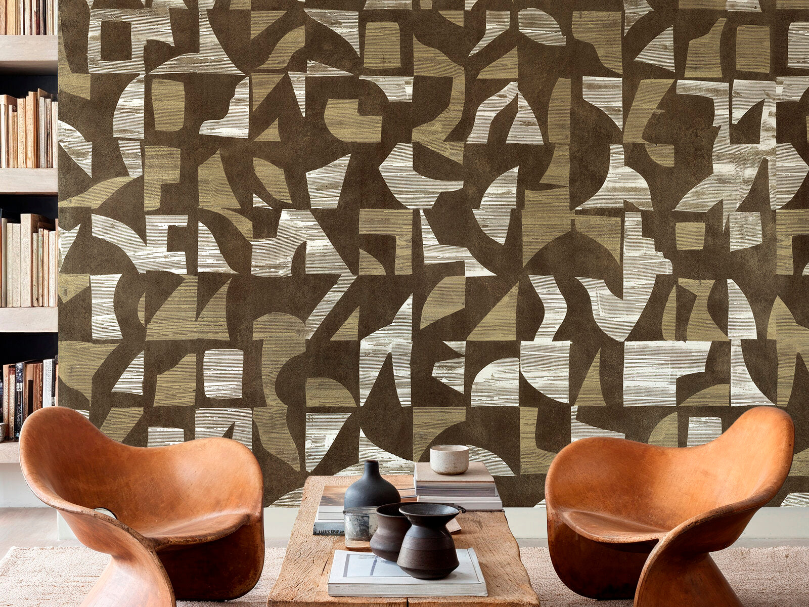Coordonné Random Metallics II Woodblock - B00807