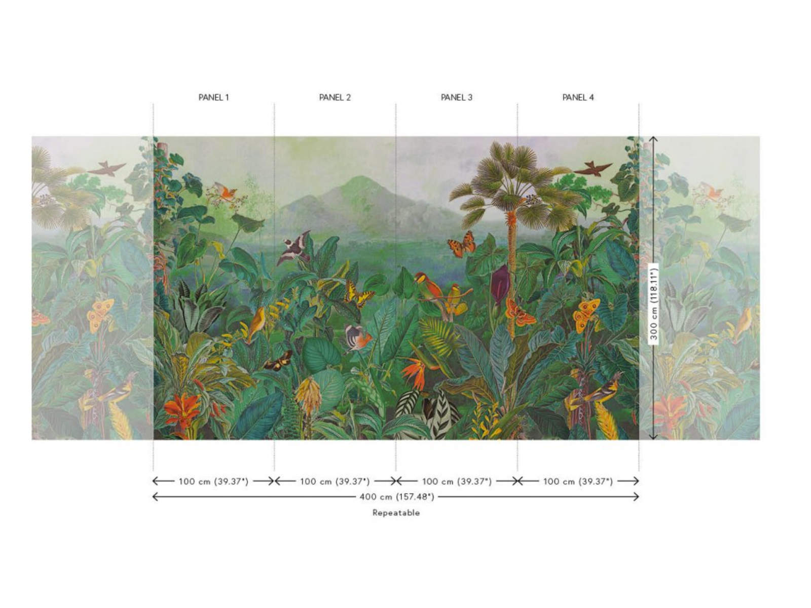 Arte Birds of Paradise The Tropics - Panoramique - BOP401