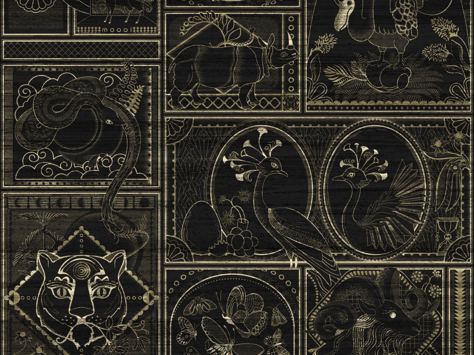 Arte Memento Moooi Golden Tiger - MO4040