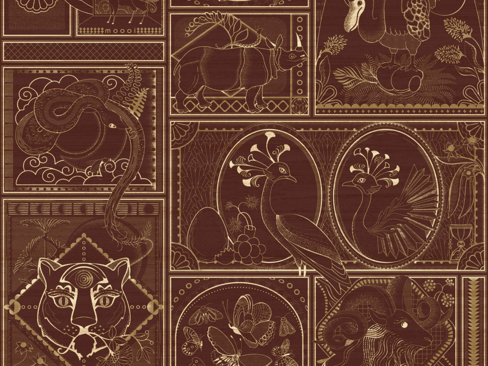Arte Memento Moooi Golden Tiger - MO4041