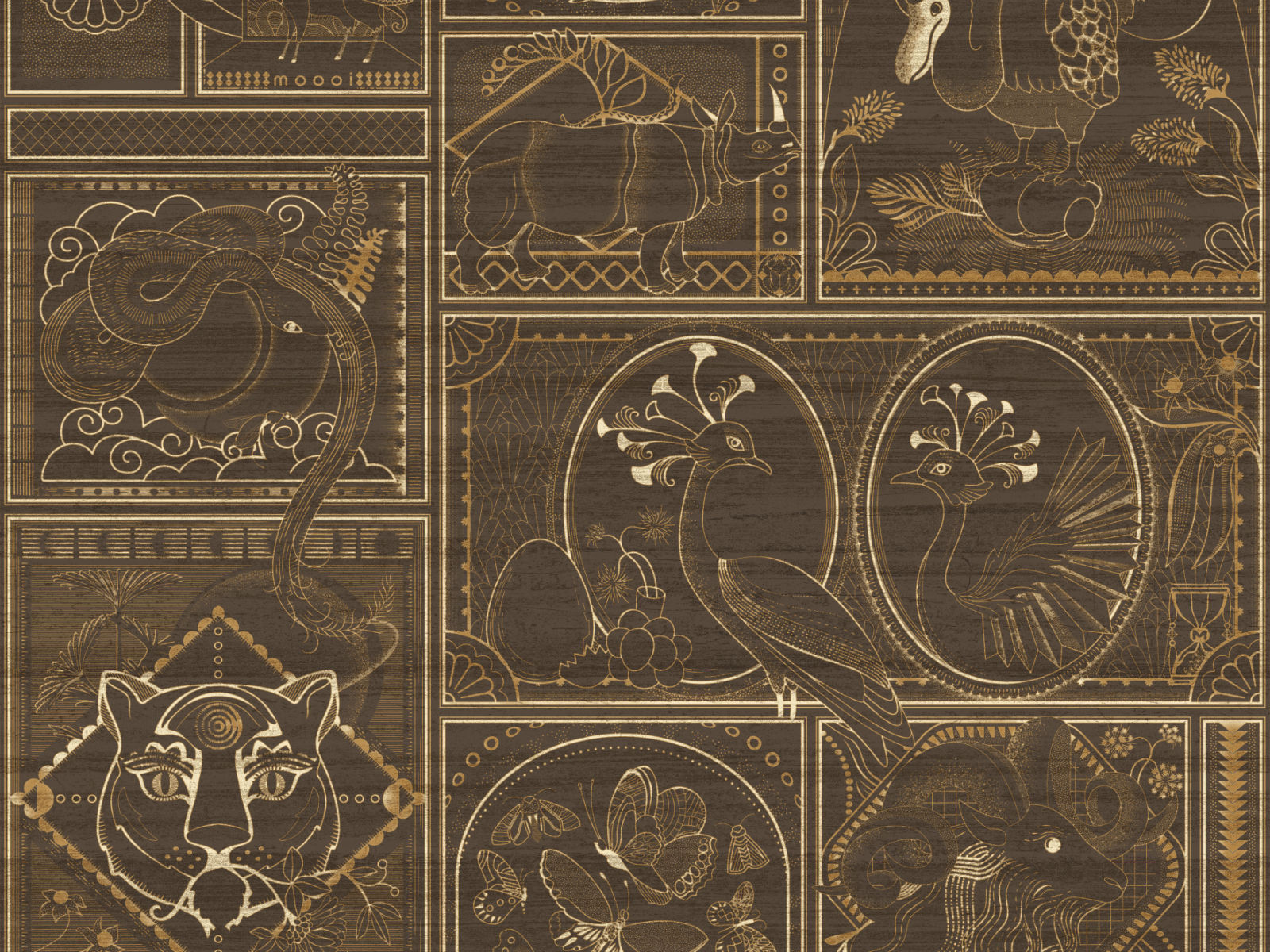 Arte Memento Moooi Golden Tiger - MO4042