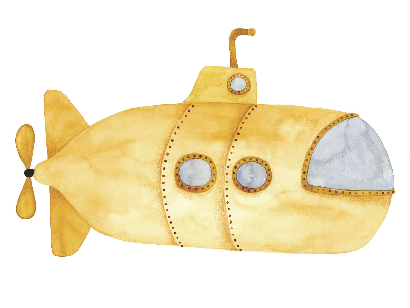 Casadeco Once Upon A Time 2 Yellow Submarine - 200992323