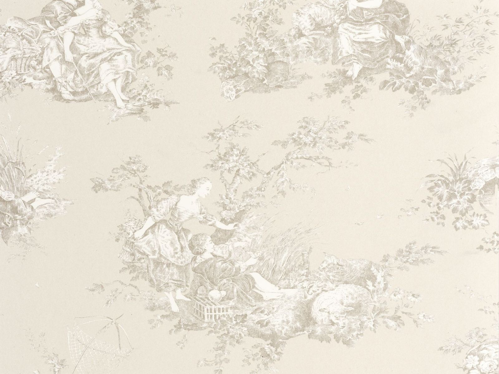 Casadeco Les Belles Toiles De Jouy 2 Scene D'Été - 87911212