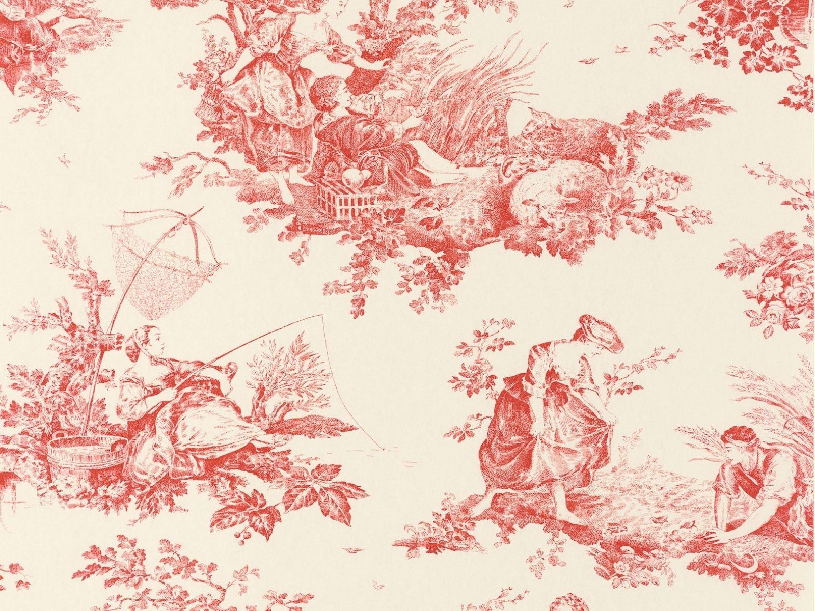 Casadeco Les Belles Toiles De Jouy 2 Scene D'Été - 87918201