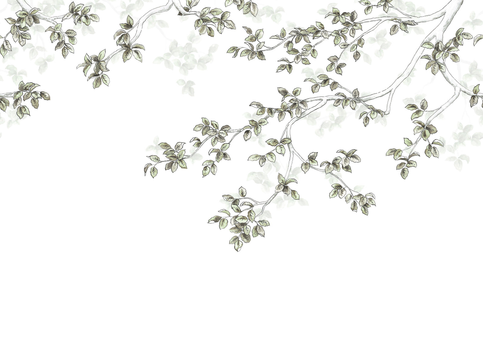 Casadeco Wonderwalls Calming Leaves S - 89137507