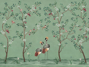 Coordonné Forbidden City Crowned Crane - B00161