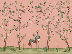 Coordonné Forbidden City Crowned Crane - B00163