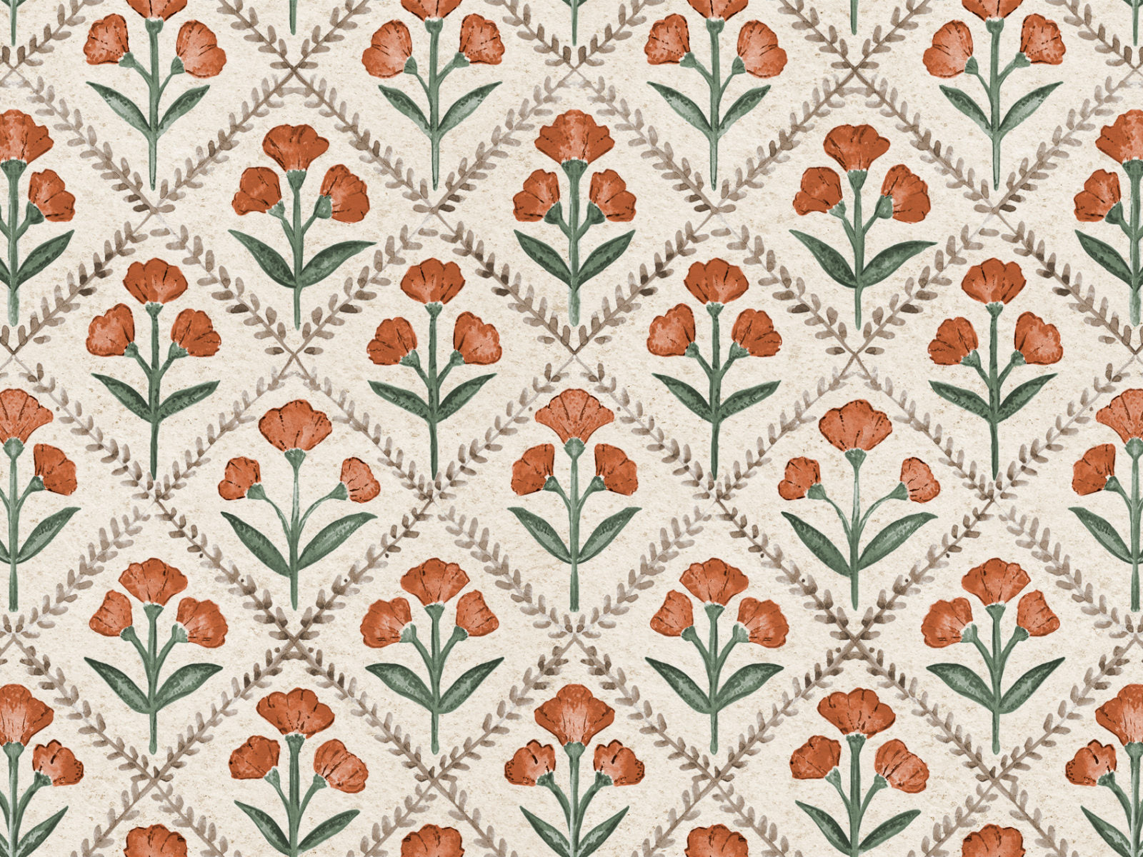 Coordonné Victorian Poppy - B00323