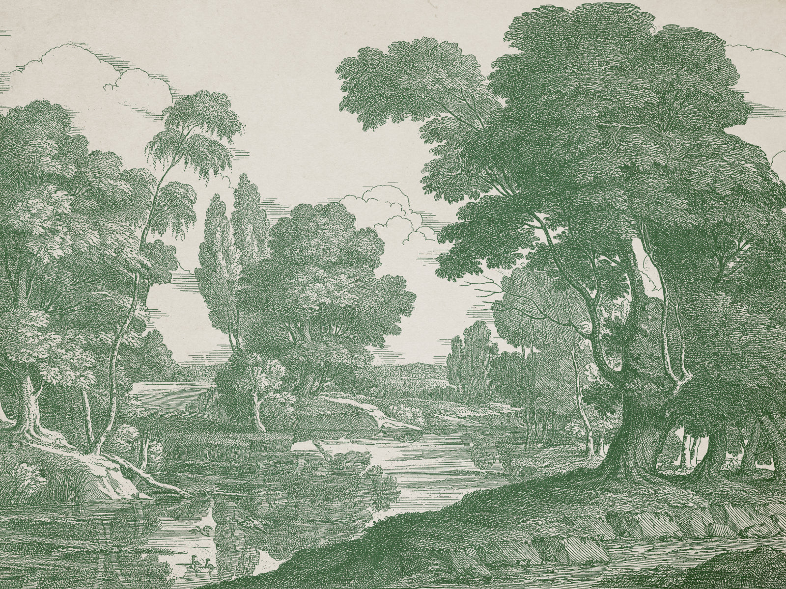 Coordonné Victorian Engraving - B00368