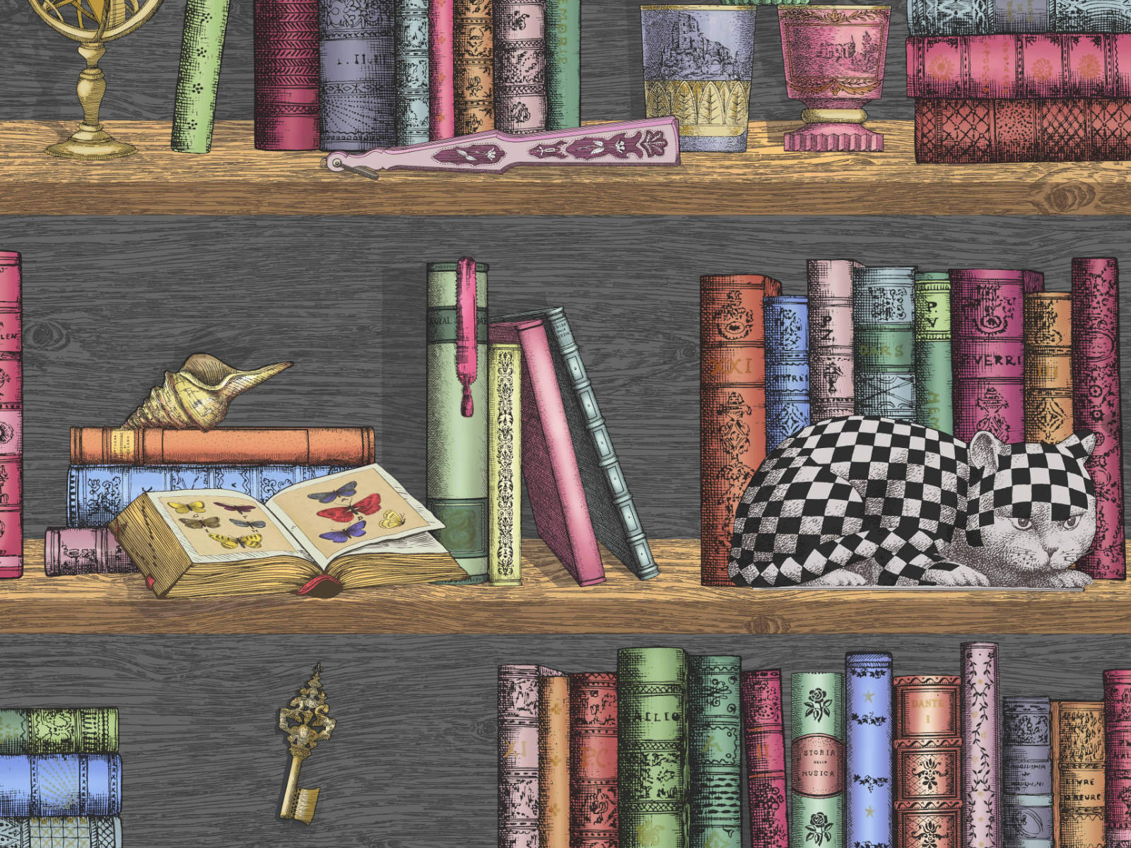 Cole & Son Fornasetti Senza Tempo Libreria - 114/13025
