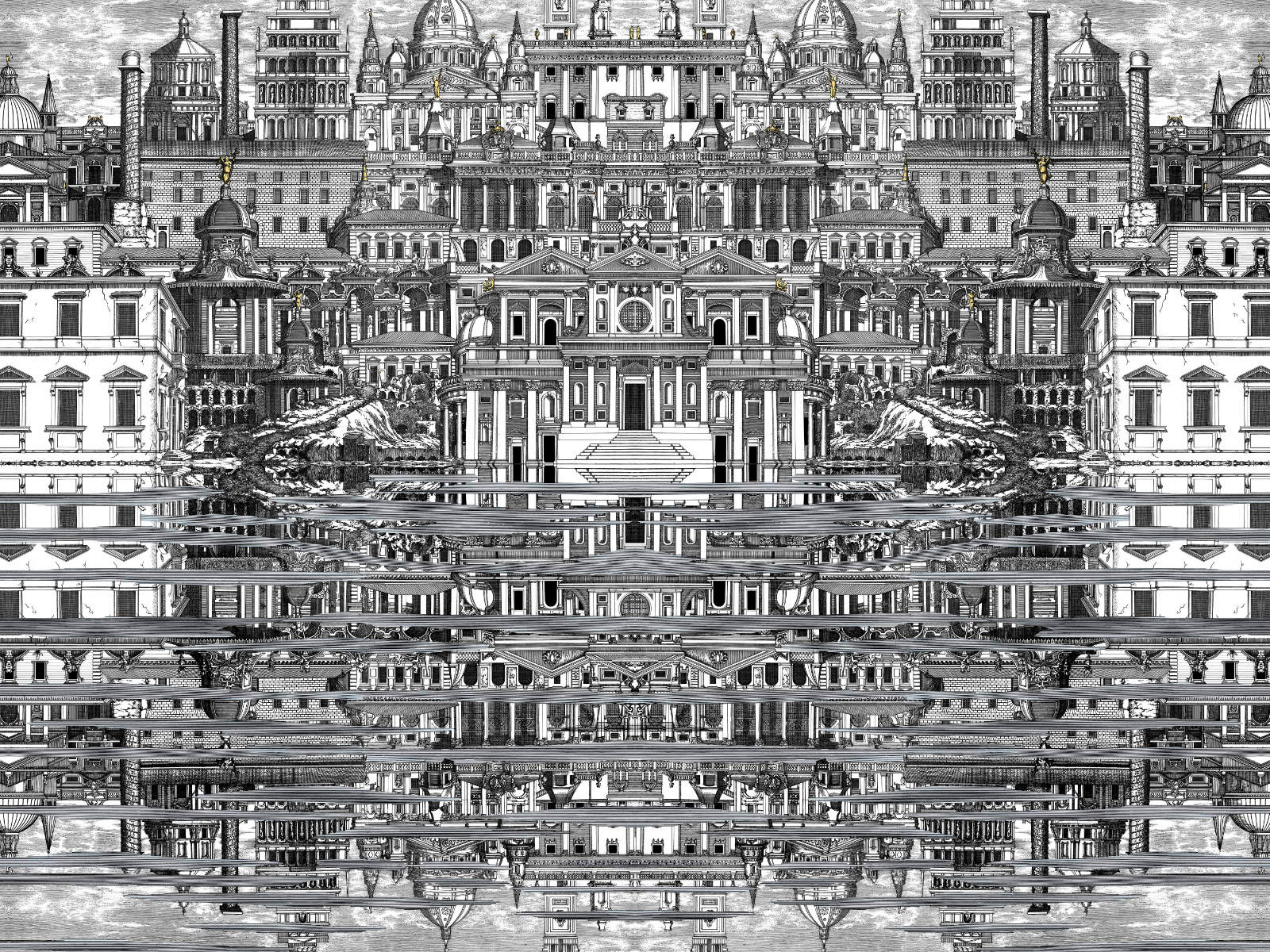 Cole & Son Fornasetti Senza Tempo Riflesso - 114/20040
