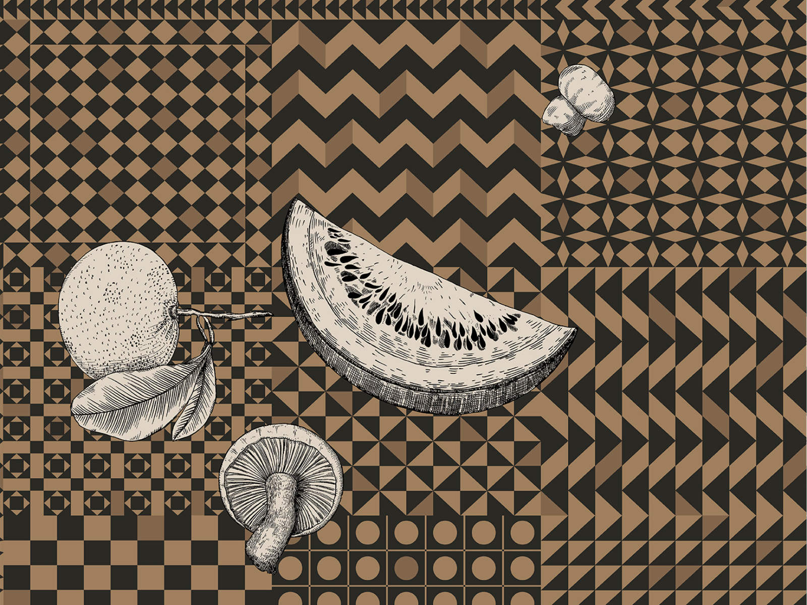 Cole & Son Fornasetti Senza Tempo II - Frutta e Geometrico - 123/6031