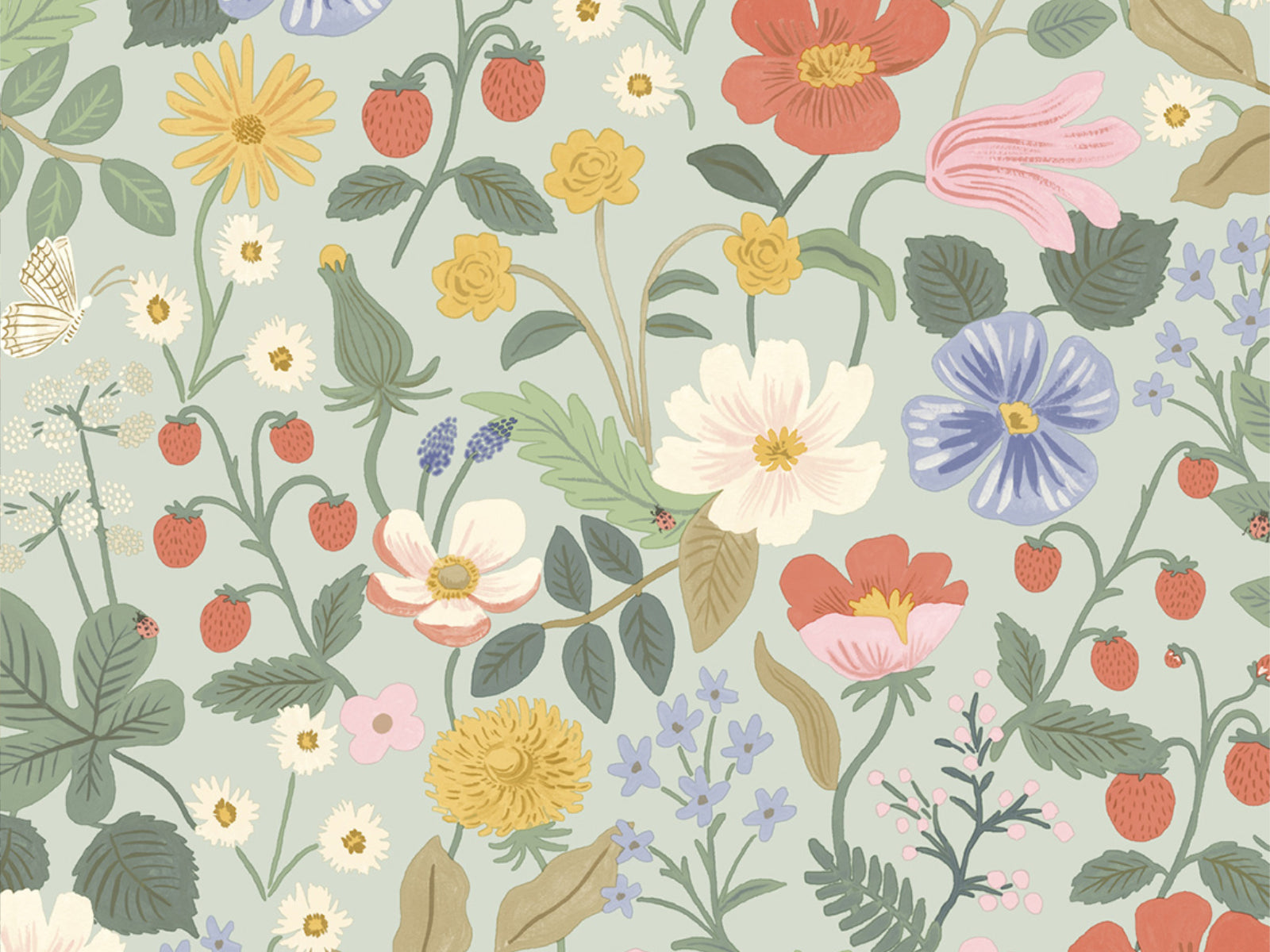 Eijffinger Rifle Paper Co. Strawberry Fields - 7356