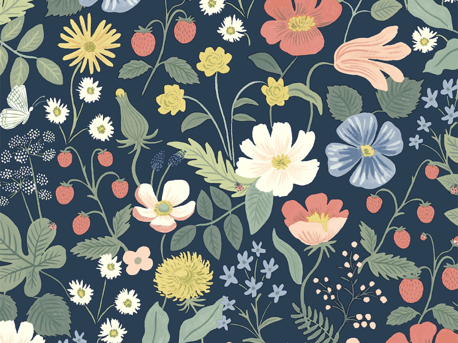 Eijffinger Rifle Paper Co. Strawberry Fields - 7358