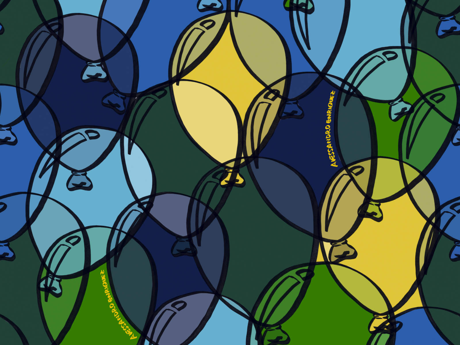 HookedOnWalls Enriquezland Balloons - 25525