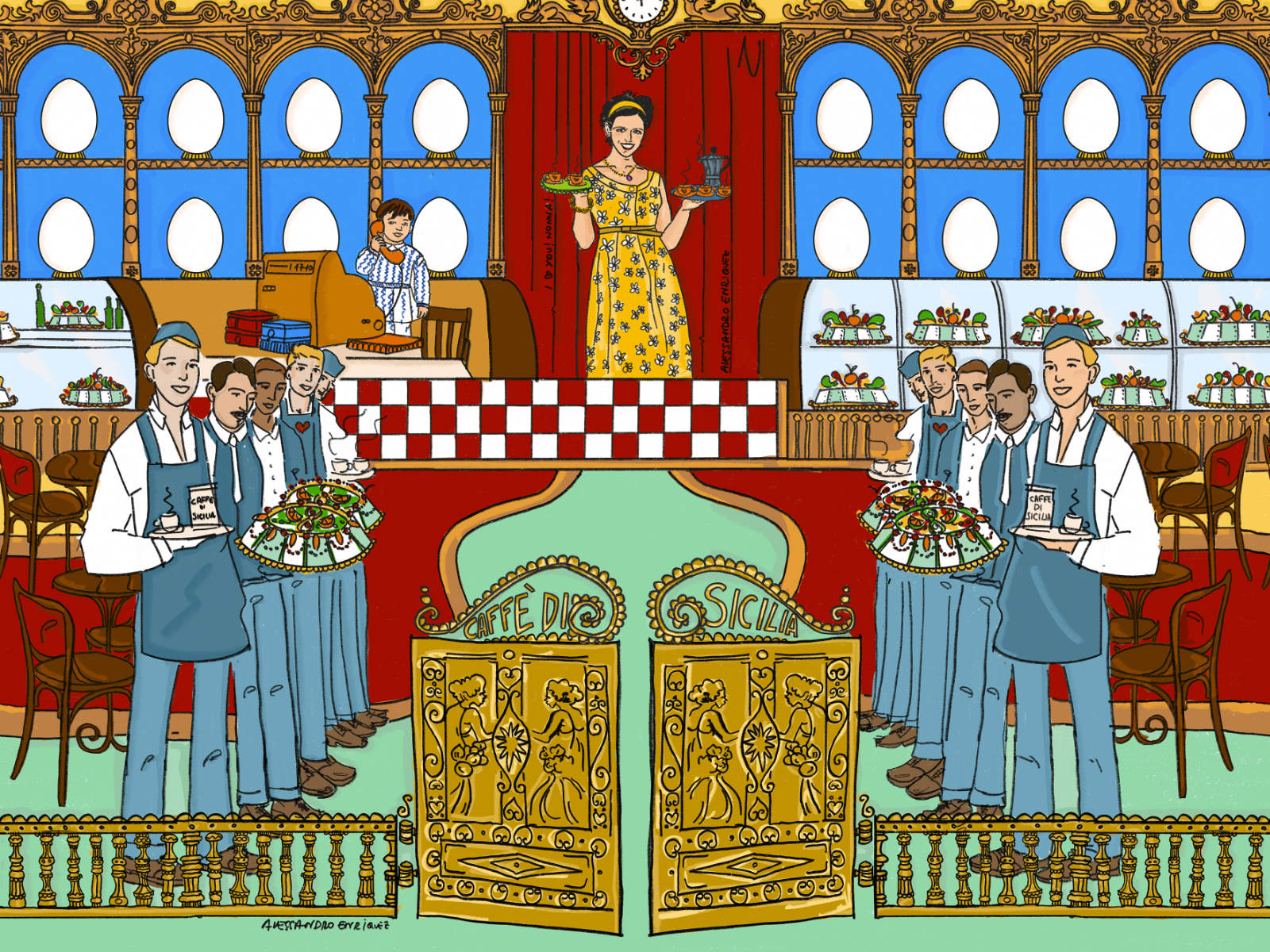 HookedOnWalls Enriquezland Pasticceria - 25534