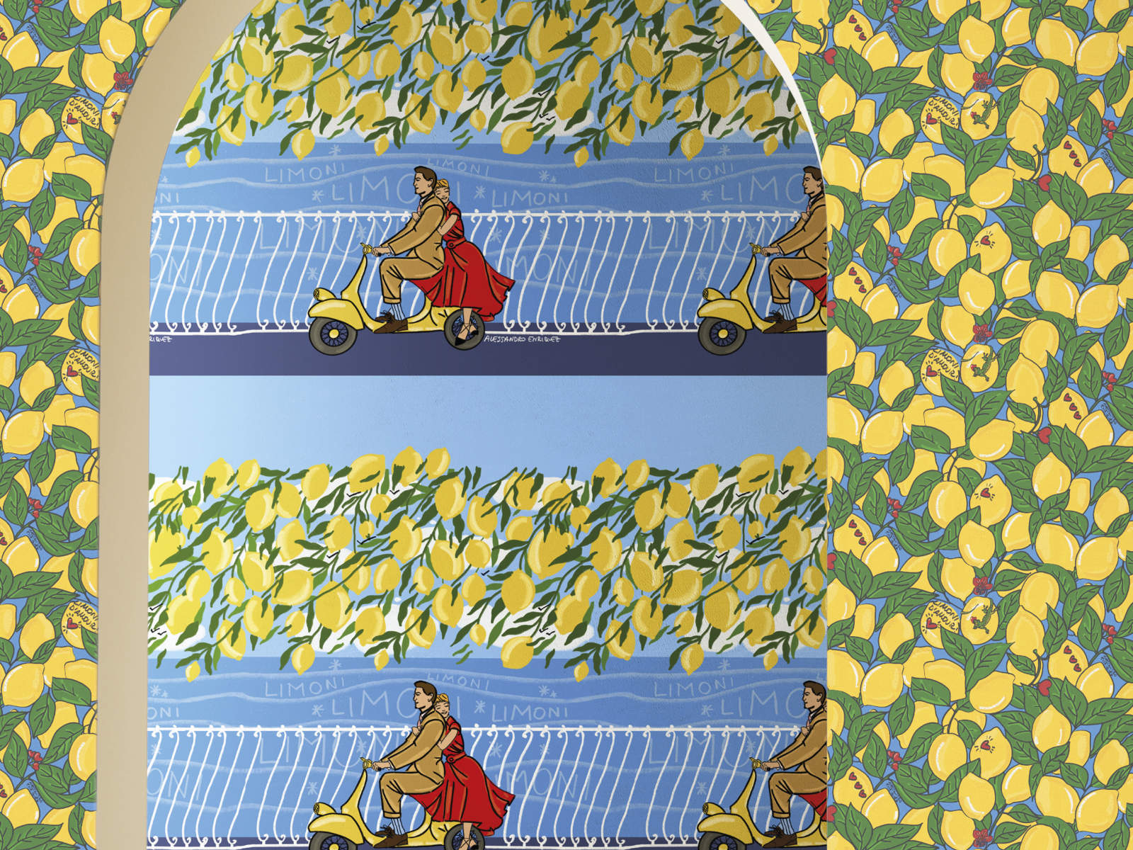 HookedOnWalls Enriquezland Amalfi - 25538