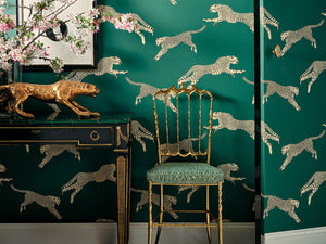 Hookedonwalls Scalamandré Leaping Cheetaj - 26018