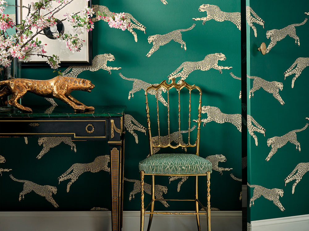 Hookedonwalls Scalamandré Leaping Cheetaj - 26018
