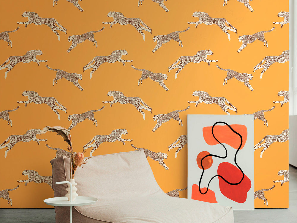 Hookedonwalls Scalamandré Leaping Cheetaj - 26020