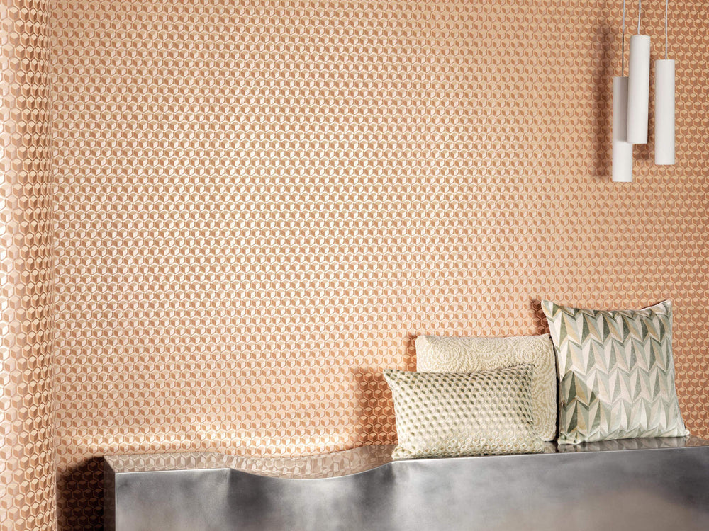 Kirkby Design x Eley Kishimoto Edition II Wallcoverings Home Centre - Rose Gold - WK819/05