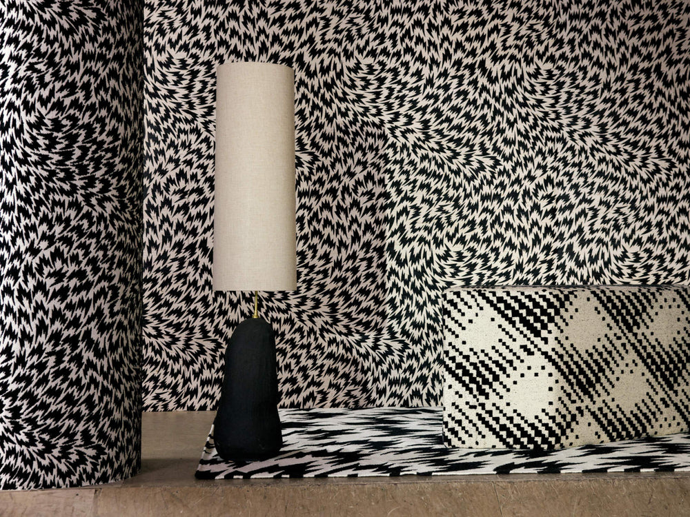 Kirkby Design x Eley Kishimoto Edition II Wallcoverings Flash - Monochrome - WK820/01