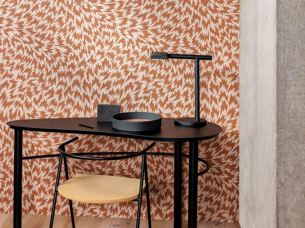 Kirkby Design x Eley Kishimoto Edition II Wallcoverings Flash - Burnt Orange - WK820/06