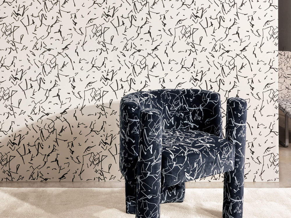 Kirkby Design Wallcoverings Vol. 2 Scribble - Monochrome - WK824/04