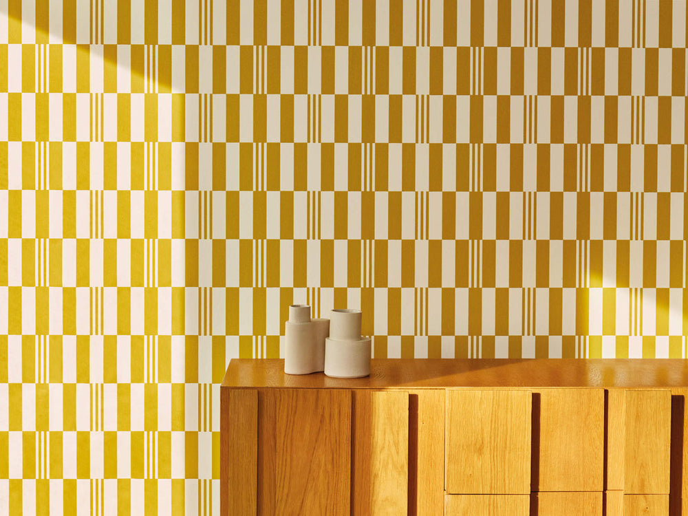 Kirkby Design Wallcoverings Vol. 2 Checkerboard - Sunshine - WK827/06
