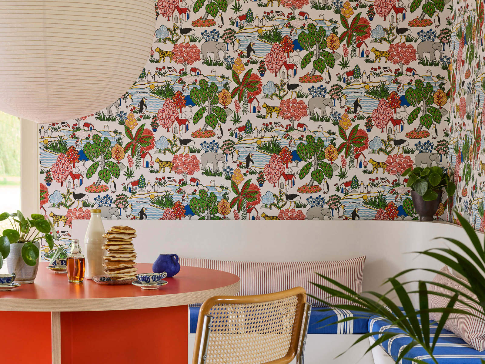 Little Greene Storybook Papers Animal Kingdom Atomic - 0231ANATOMI