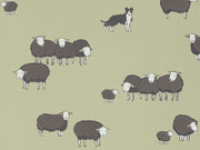 Little Greene Storybook Papers Nip & Lassie Kitchen Green - 0231NIKITCH