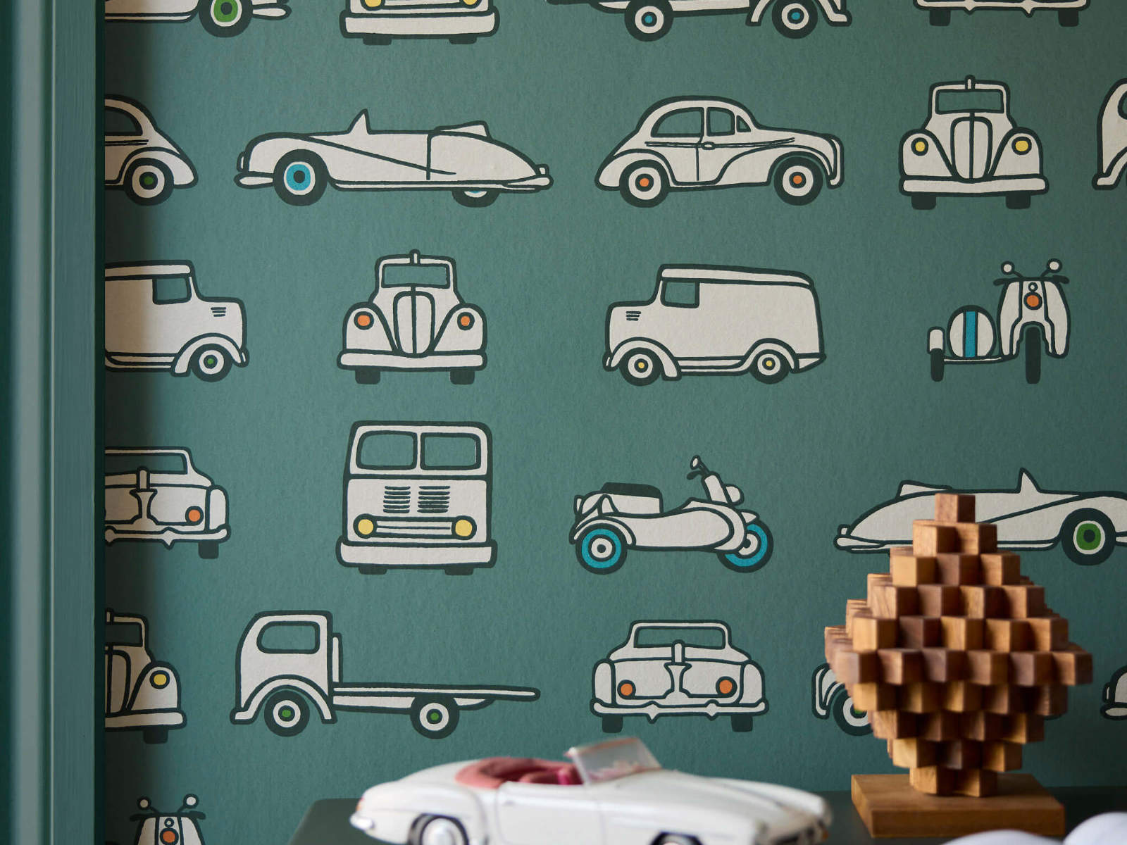 Little Greene Storybook Papers Road Trip Pleat - 0231RTPLEAT