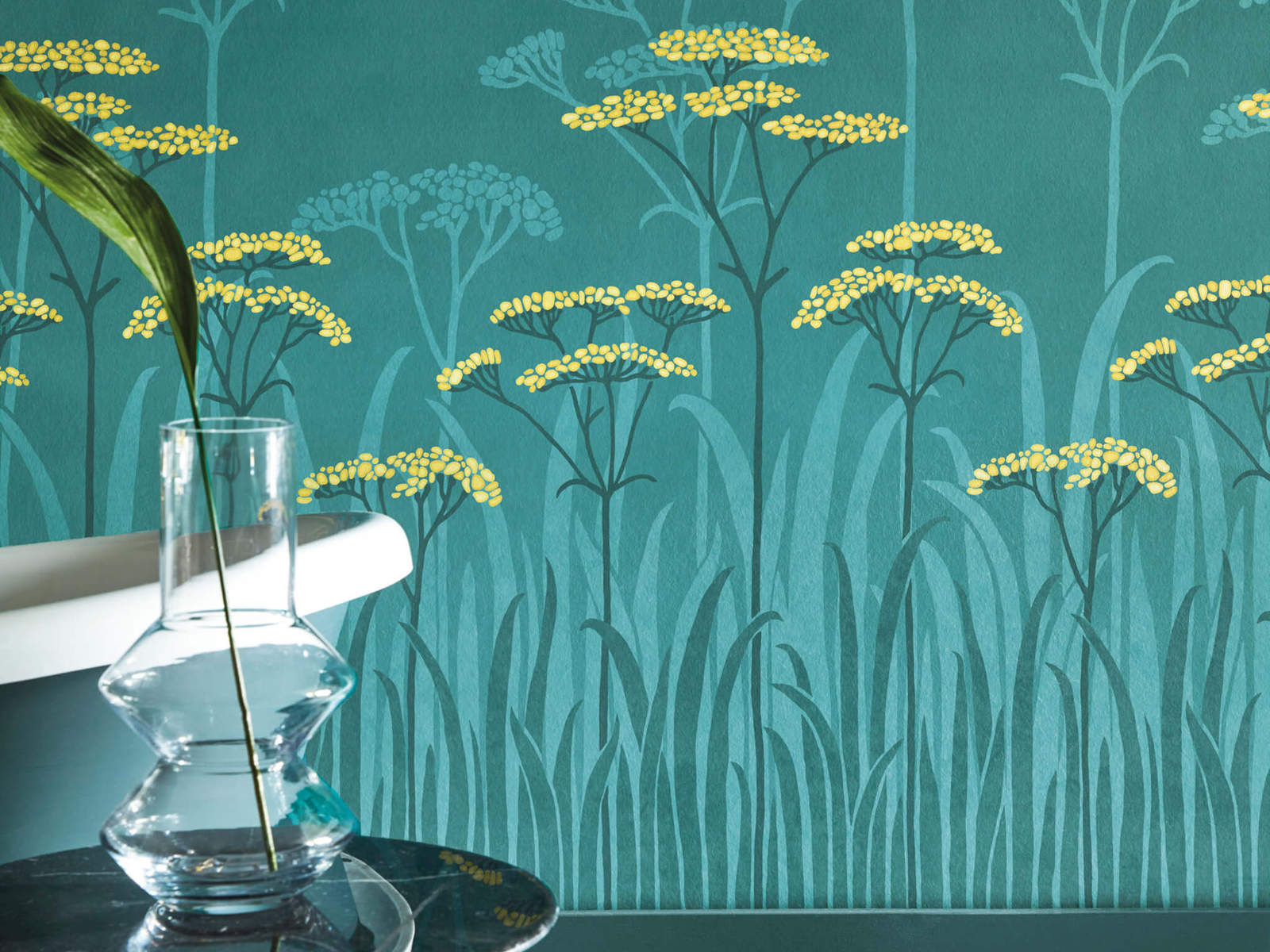 Little Greene Behang National Trust Papers Achillea - Aurora