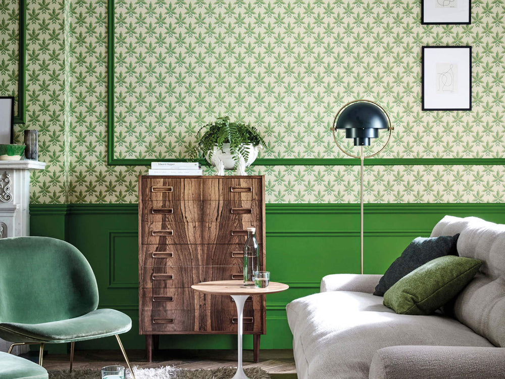 Little Greene Behang National Trust Papers Clutterbuck - Lodge