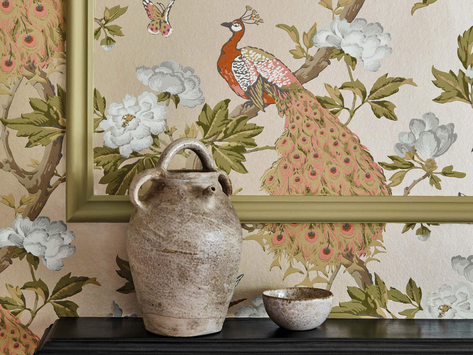 Little Greene Behang National Trust Papers Pavona - Gina