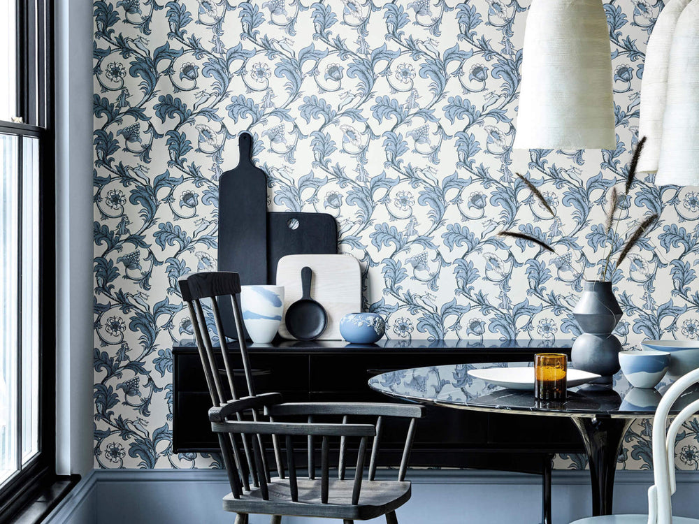 Little Greene Behang National Trust Papers Stag Trail - Sky